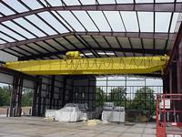Typical used/refurbished large capacity, long span crane with runway.