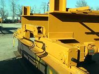Typical used/refurbished large capacity, double girder crane with boogey (8-wheel) end trucks.